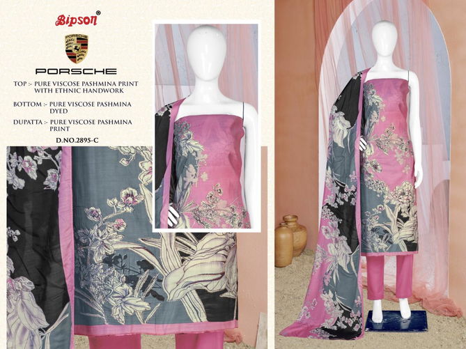 Porsche 2895 By Bipson Viscose Pashmina Dress Material Wholesale Shop In Surat	